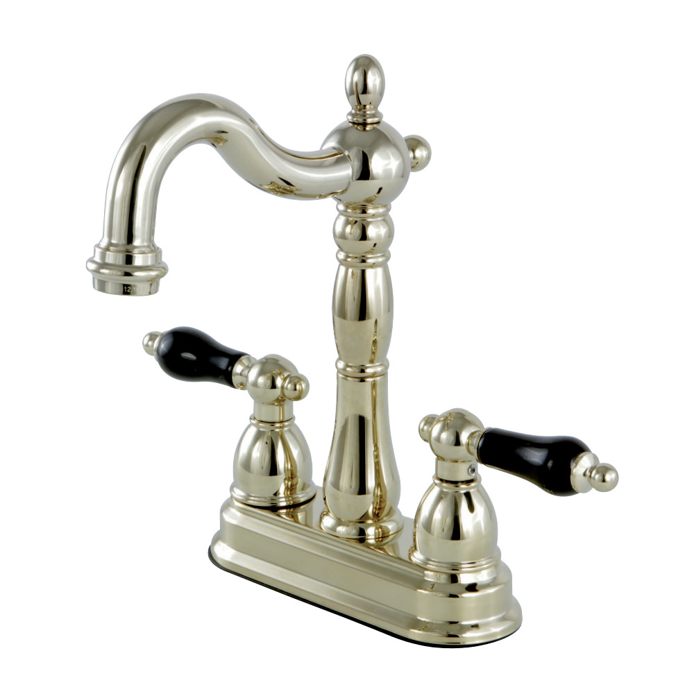 Kingston Brass KB1492PKL Duchess Two-Handle Bar Faucet, Polished Brass