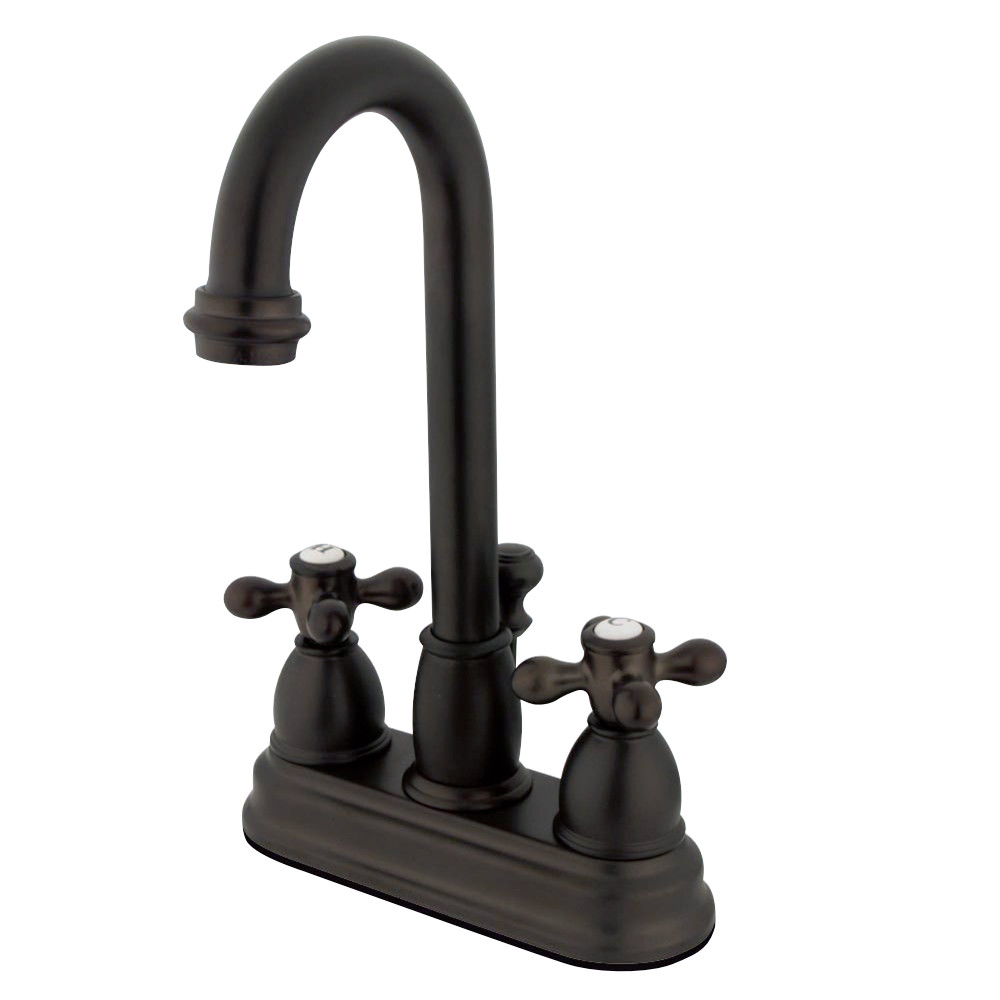 Kingston Brass KB3615AX 4 in. Centerset Bathroom Faucet, Oil Rubbed Bronze