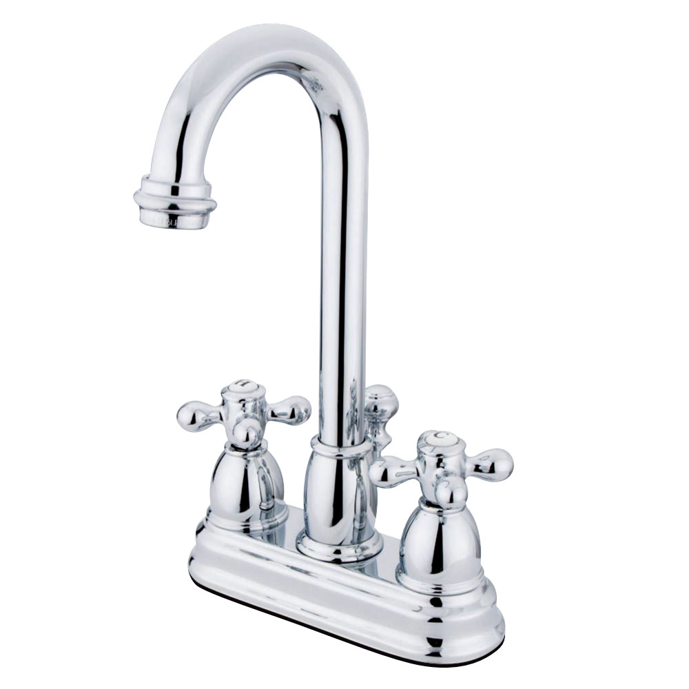 Kingston Brass KB3611AX 4 in. Centerset Bathroom Faucet, Polished Chrome