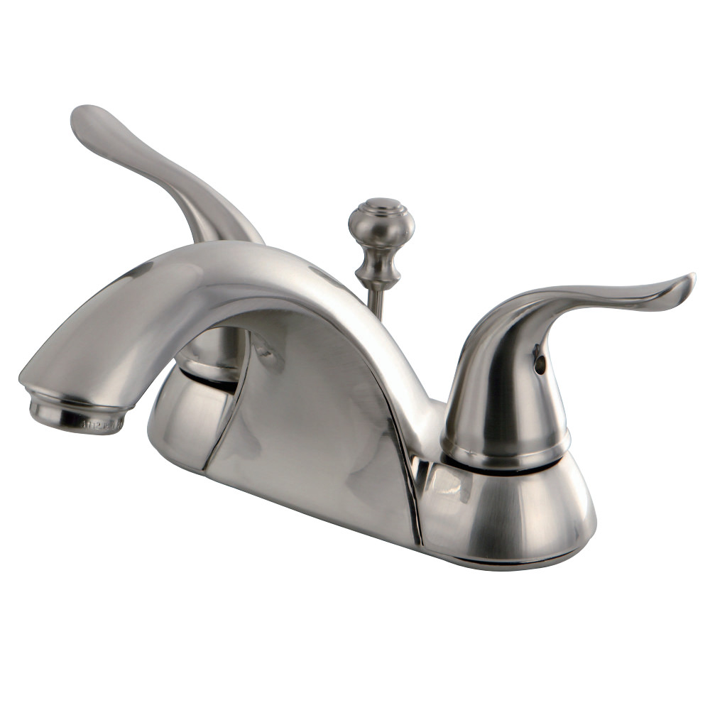 Kingston Brass KB2628YL 4 in. Centerset Bathroom Faucet, Brushed Nickel