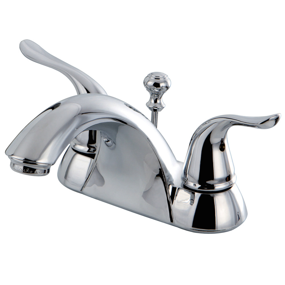 Kingston Brass KB2621YL 4 in. Centerset Bathroom Faucet, Polished Chrome