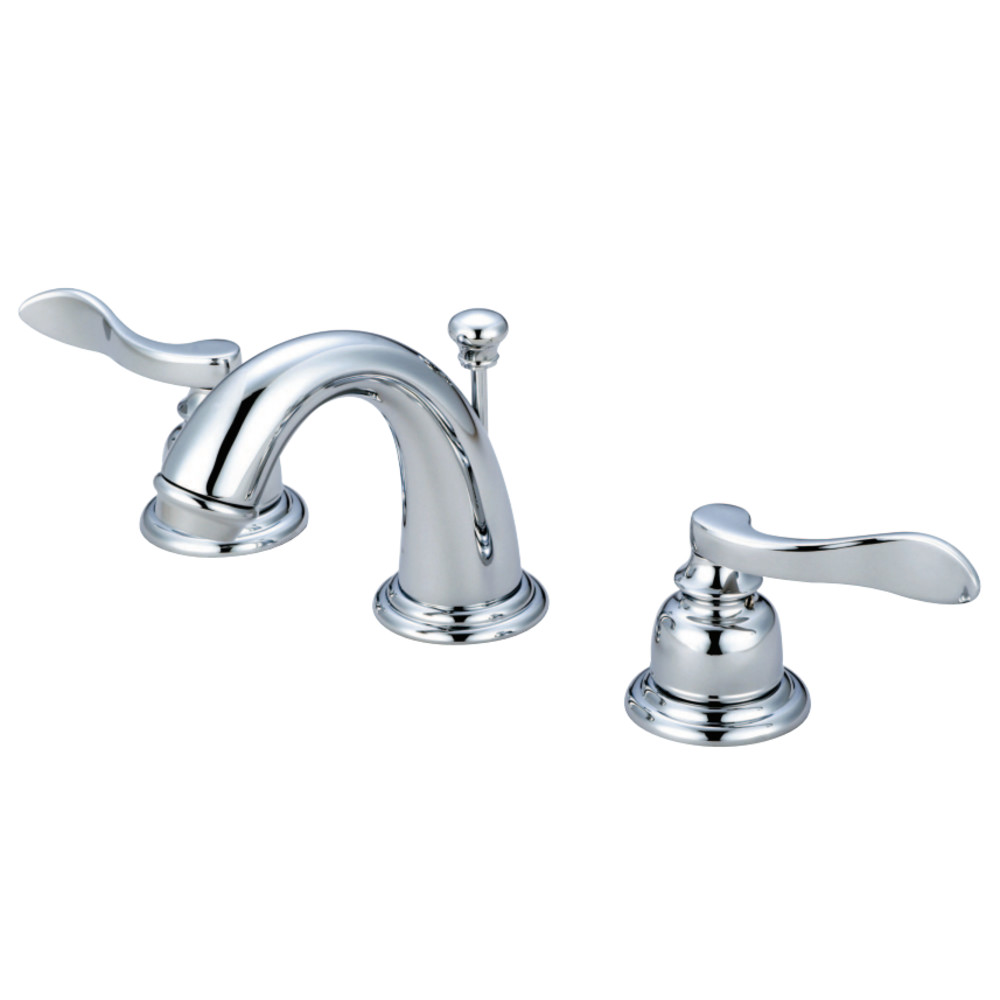 Kingston Brass KB8911NFL NuWave French Widespread Bathroom Faucet, Polished Chrome