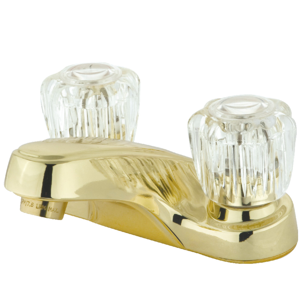 Kingston Brass KB162LP 4 in. Centerset Bathroom Faucet, Polished Brass