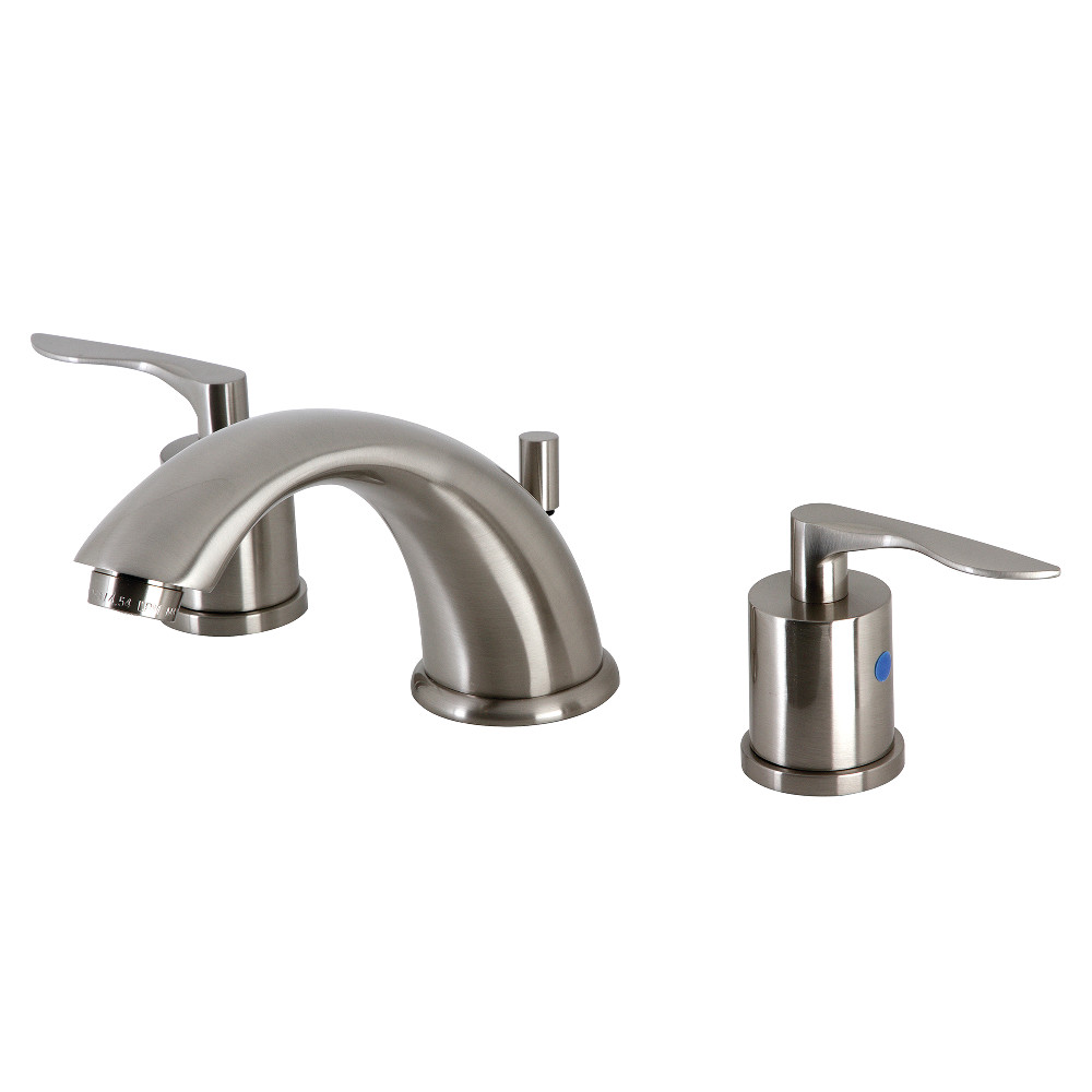 Kingston Brass KB8968SVL Widespread Bathroom Faucet with Pop-Up Drain, Brushed Nickel