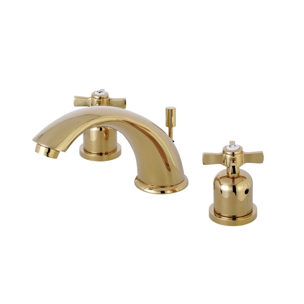 Kingston Brass KB8962ZX 8 in. Widespread Bathroom Faucet, Polished Brass