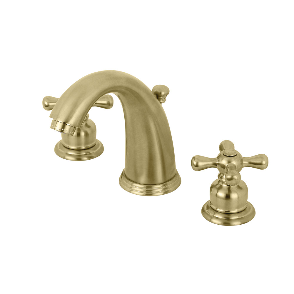 Kingston Brass KB987AXSB Victorian 2-Handle 8 in. Widespread Bathroom Faucet, Brushed Brass