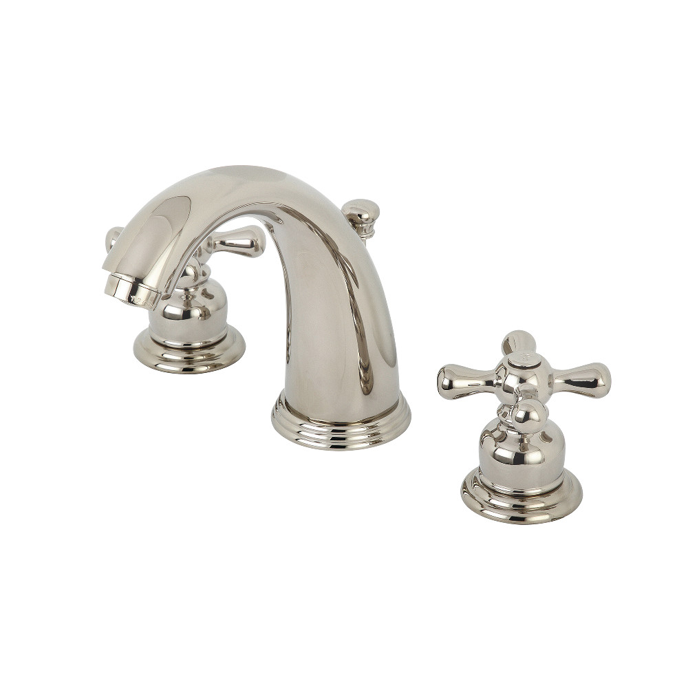 Kingston Brass KB986AXPN Victorian 2-Handle 8 in. Widespread Bathroom Faucet, Polished Nickel