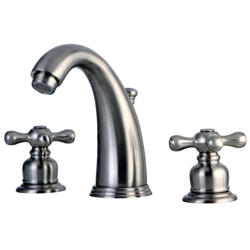 Kingston Brass KB988AX Victorian 2-Handle 8 in. Widespread Bathroom Faucet, Brushed Nickel