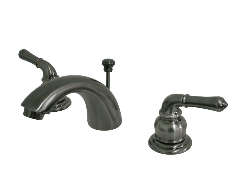 Kingston Brass KB953 Magellan Mini-Widespread Bathroom Faucet, Black Stainless