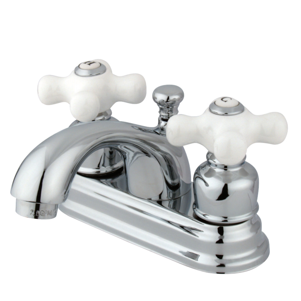 Kingston Brass KB2601PX 4 in. Centerset Bathroom Faucet, Polished Chrome