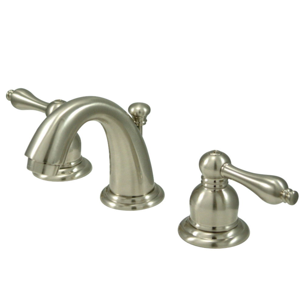 Kingston Brass KB918AL English Country Widespread Bathroom Faucet, Brushed Nickel