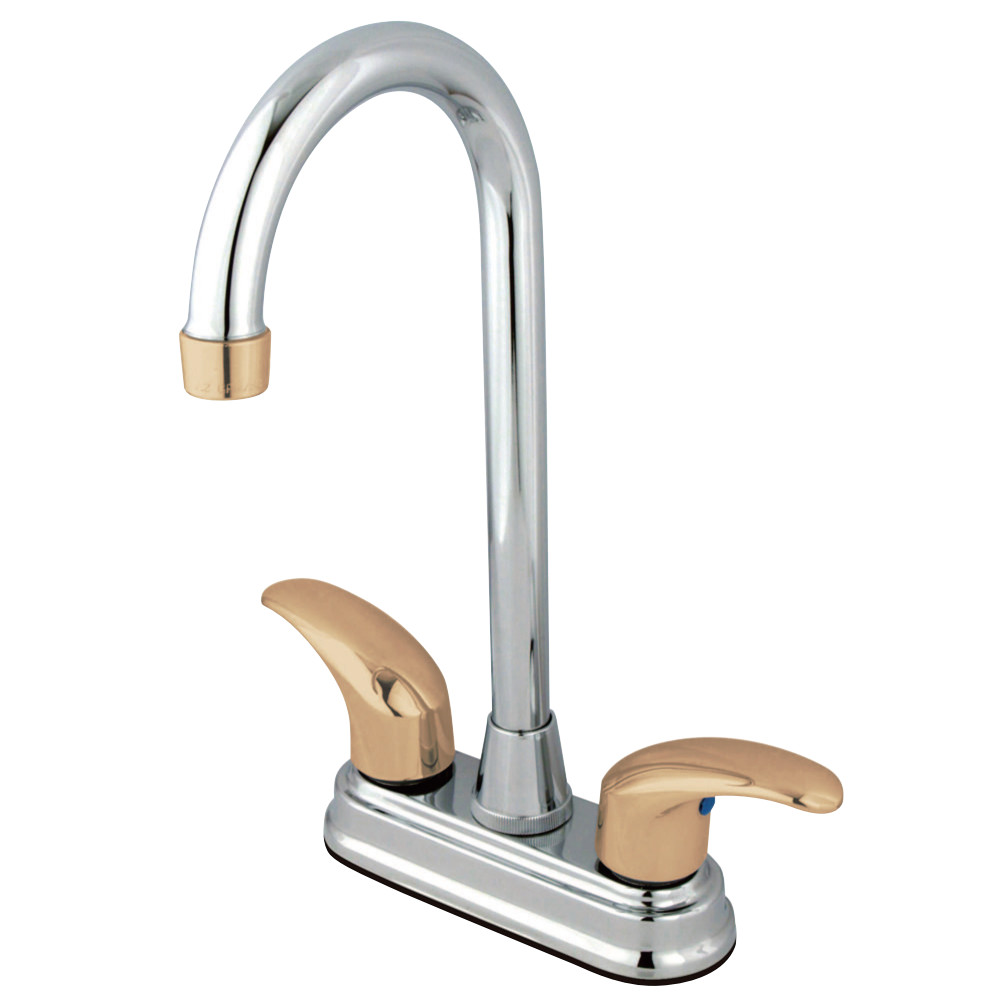 Kingston Brass KB6494LL Legacy 4" Centerset Bar Faucet, Polished Chrome