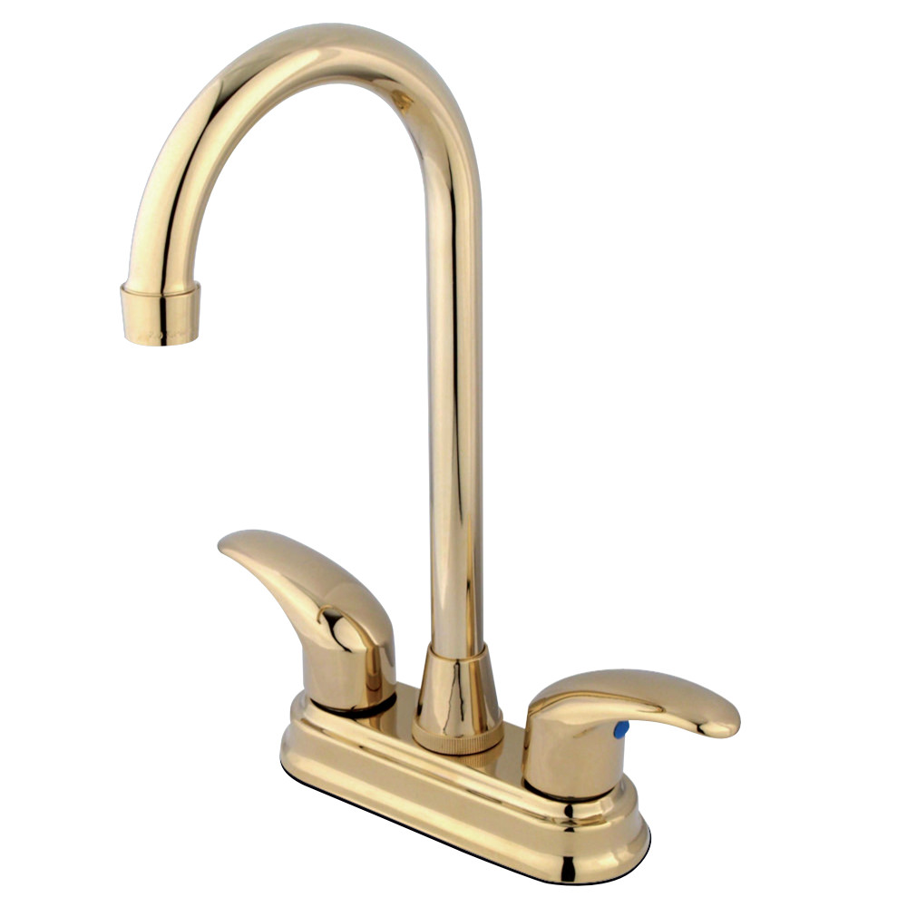 Kingston Brass KB6492LL Legacy 4" Centerset Bar Faucet, Polished Brass