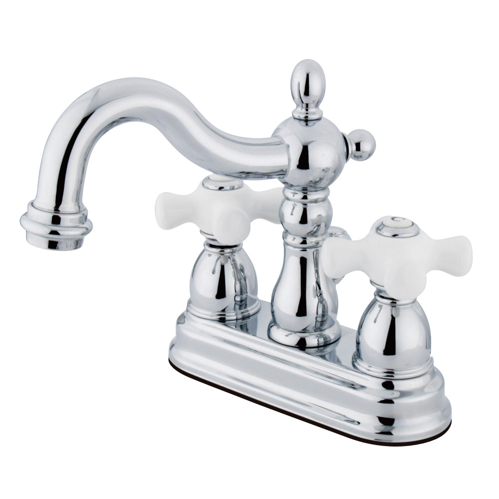 Kingston Brass KB1601PX Heritage 4 in. Centerset Bathroom Faucet, Polished Chrome