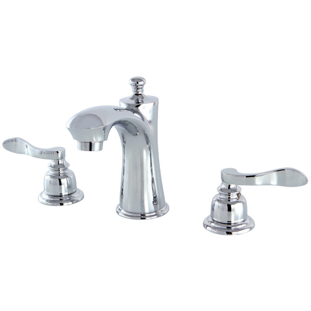 Kingston Brass KB7961NFL 8 in. Widespread Bathroom Faucet, Polished Chrome
