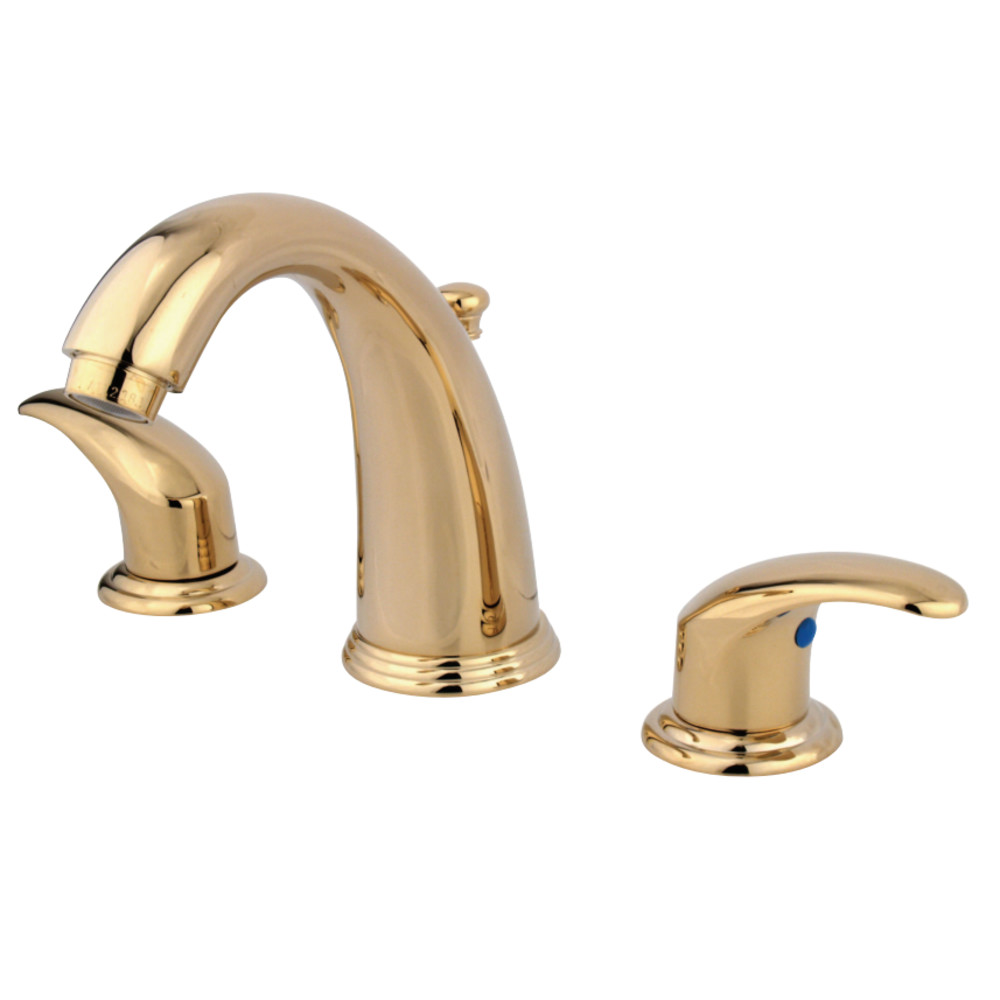 Kingston Brass KB982LL 8 to 16 in. Widespread Bathroom Faucet, Polished Brass