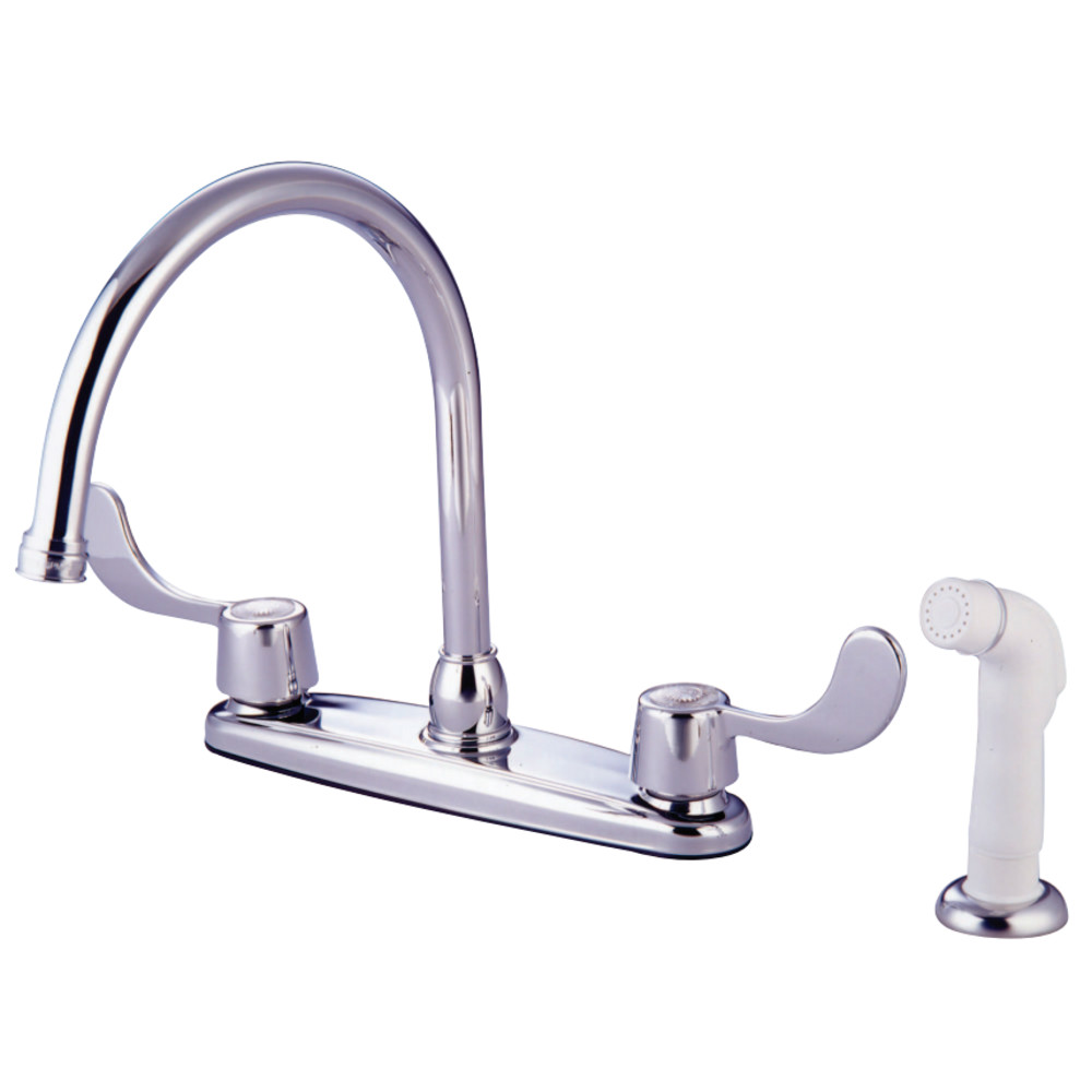 Kingston Brass KB782 8-Inch Centerset Kitchen Faucet, Polished Chrome