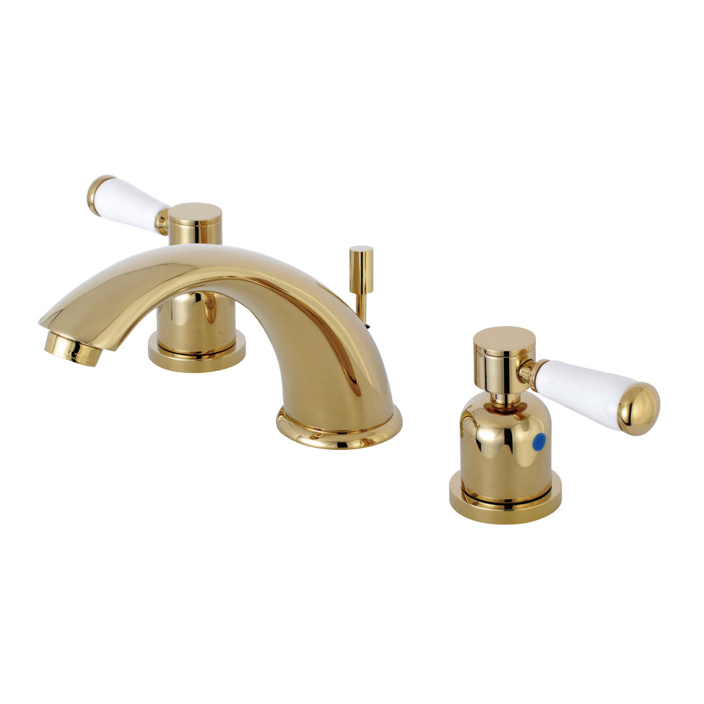 Kingston Brass KB8962DPL 8 in. Widespread Bathroom Faucet, Polished Brass