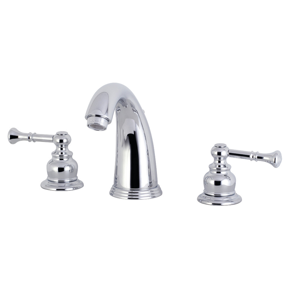 Kingston Brass KB981NL Widespread Bathroom Faucet, Polished Chrome