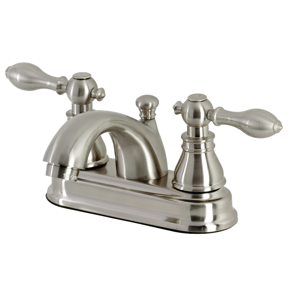 Kingston Brass KB2608ACL American Classic 4" Centerset Bathroom Faucet, Brushed Nickel