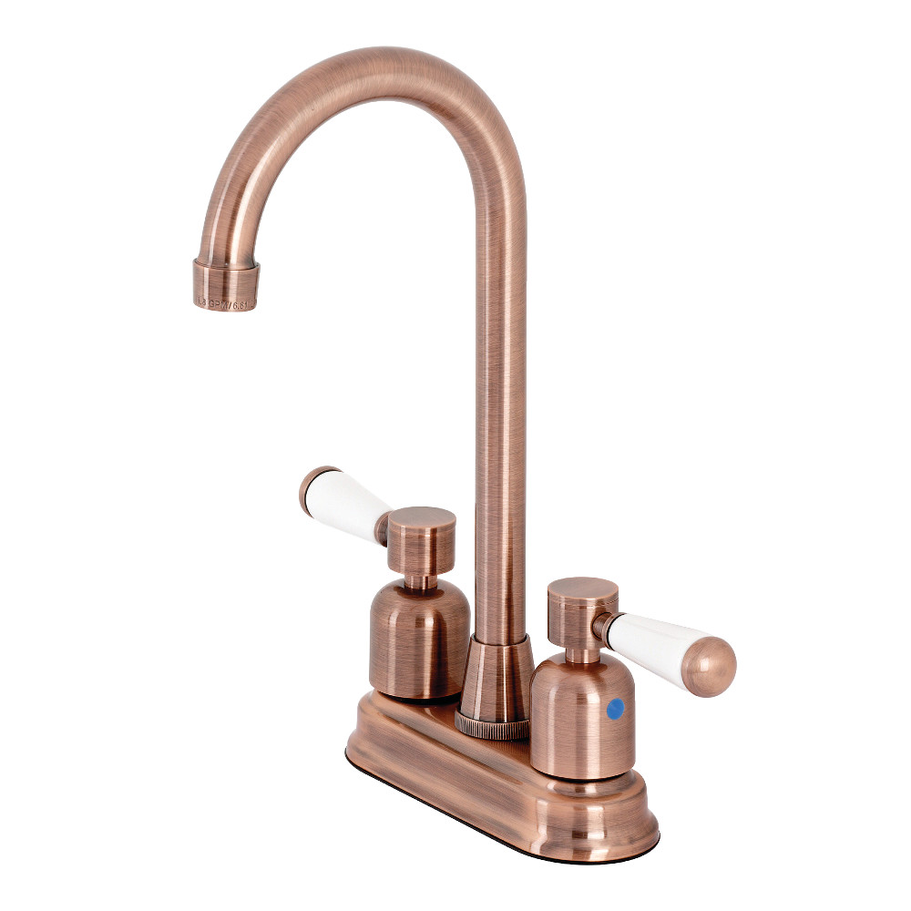 Kingston Brass KB849DPLAC Paris Bar Faucet, Antique Copper