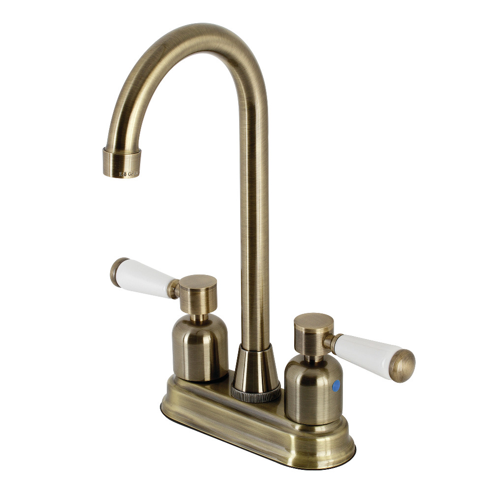 Kingston Brass KB8493DPL Paris Bar Faucet, Antique Brass