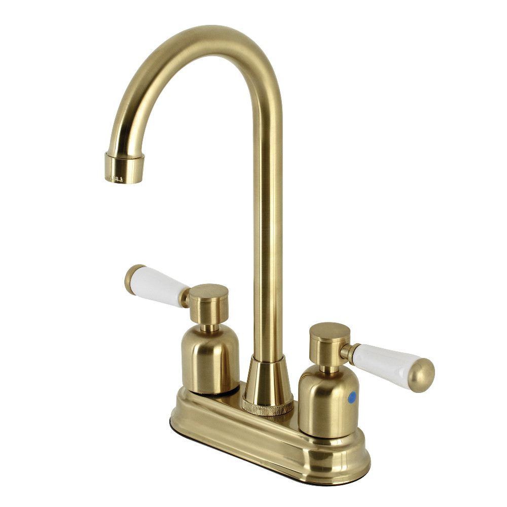 Kingston Brass KB8497DPL Paris Bar Faucet, Brushed Brass