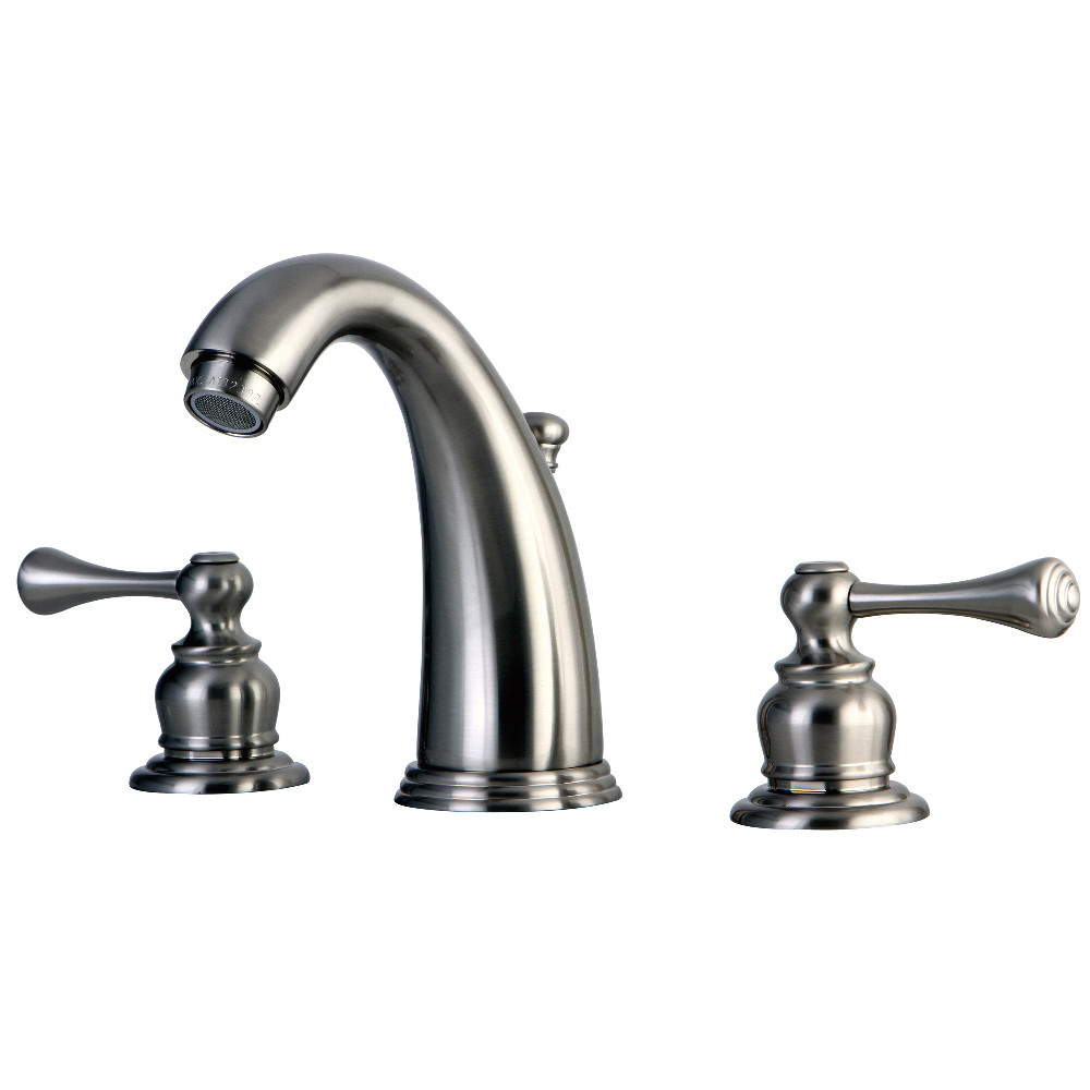 Kingston Brass KB988BL 8 to 16 in. Widespread Bathroom Faucet, Brushed Nickel