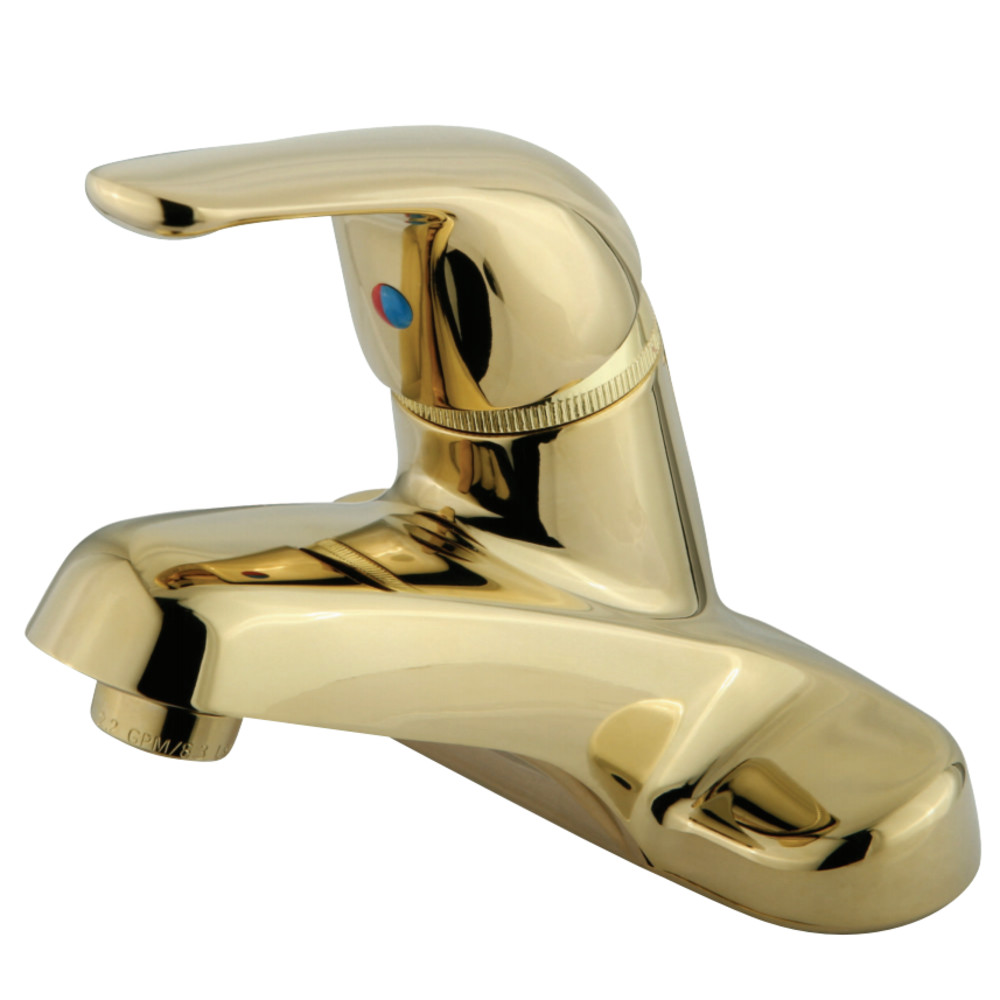 Kingston Brass KB542LP Single-Handle 4 in. Centerset Bathroom Faucet, Polished Brass