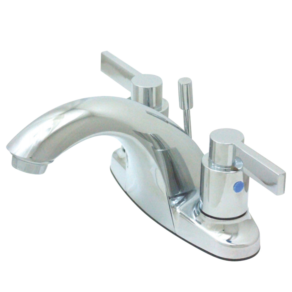 Kingston Brass KB8641NDL 4 in. Centerset Bathroom Faucet, Polished Chrome