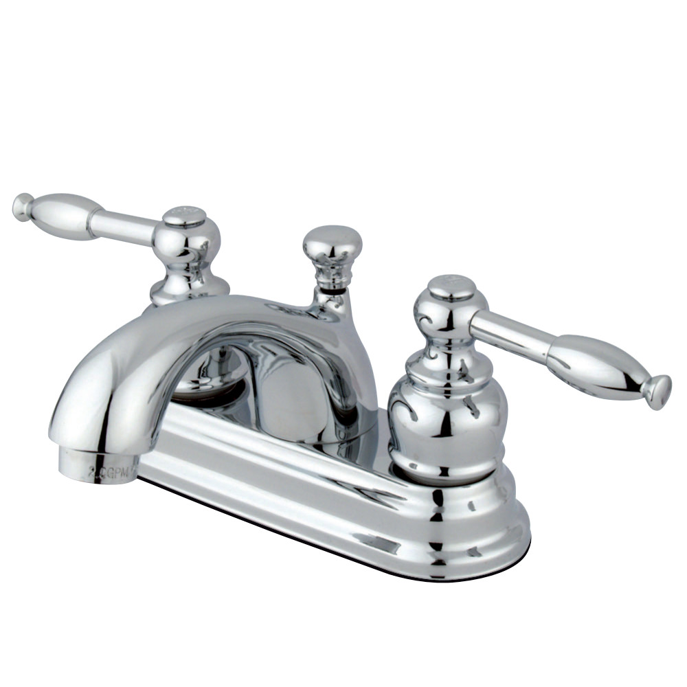 Kingston Brass KB2601KL 4 in. Centerset Bathroom Faucet, Polished Chrome