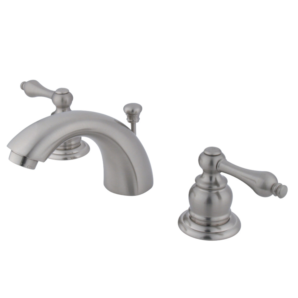 Kingston Brass KB948AL Victorian Mini-Widespread Bathroom Faucet, Brushed Nickel