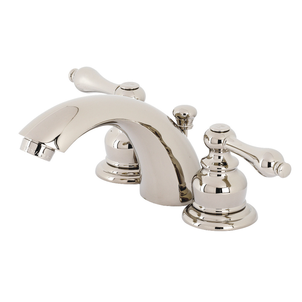 Kingston Brass KB946ALPN Victorian Mini-Widespread Bathroom Faucet, Polished Nickel