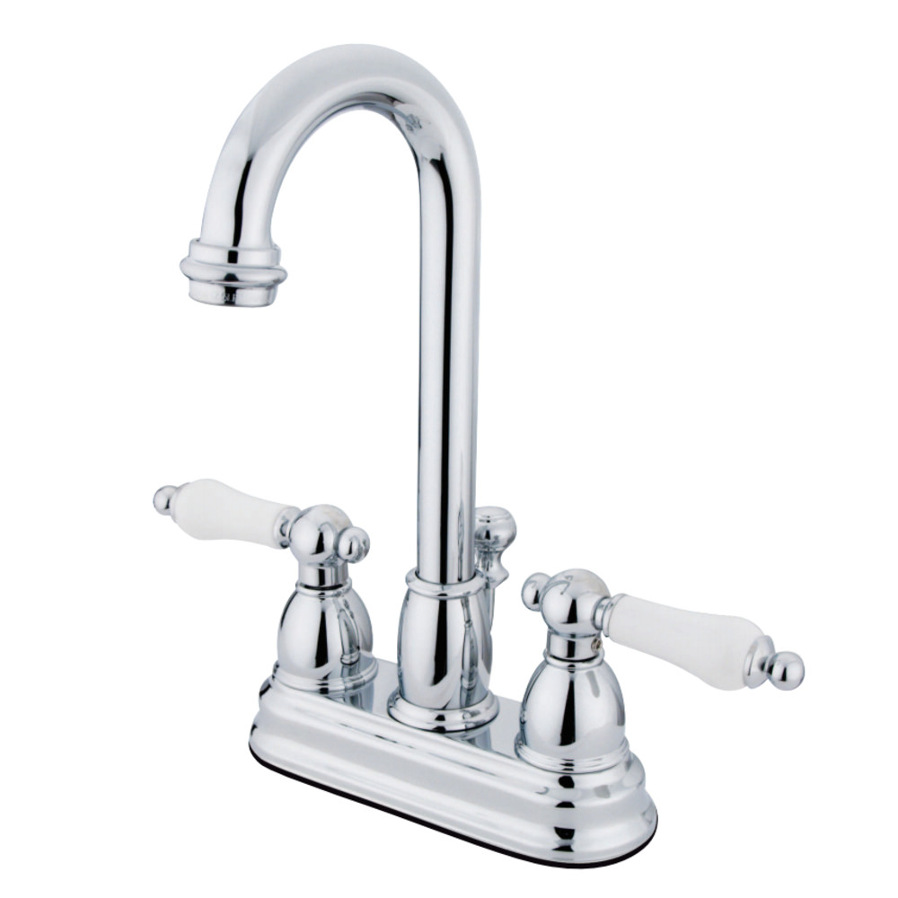 Kingston Brass KB3611PL 4 in. Centerset Bathroom Faucet, Polished Chrome