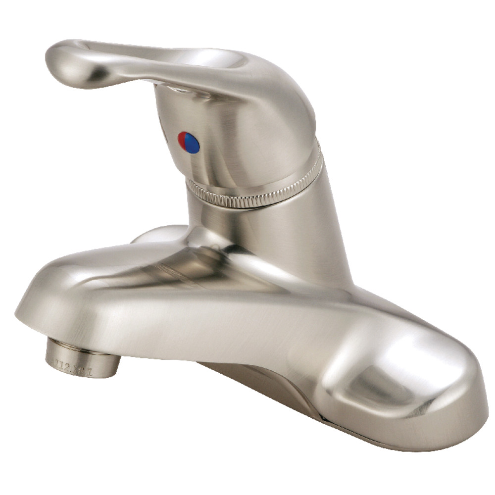Kingston Brass KB518LP 4 in. Centerset Bathroom Faucet, Brushed Nickel