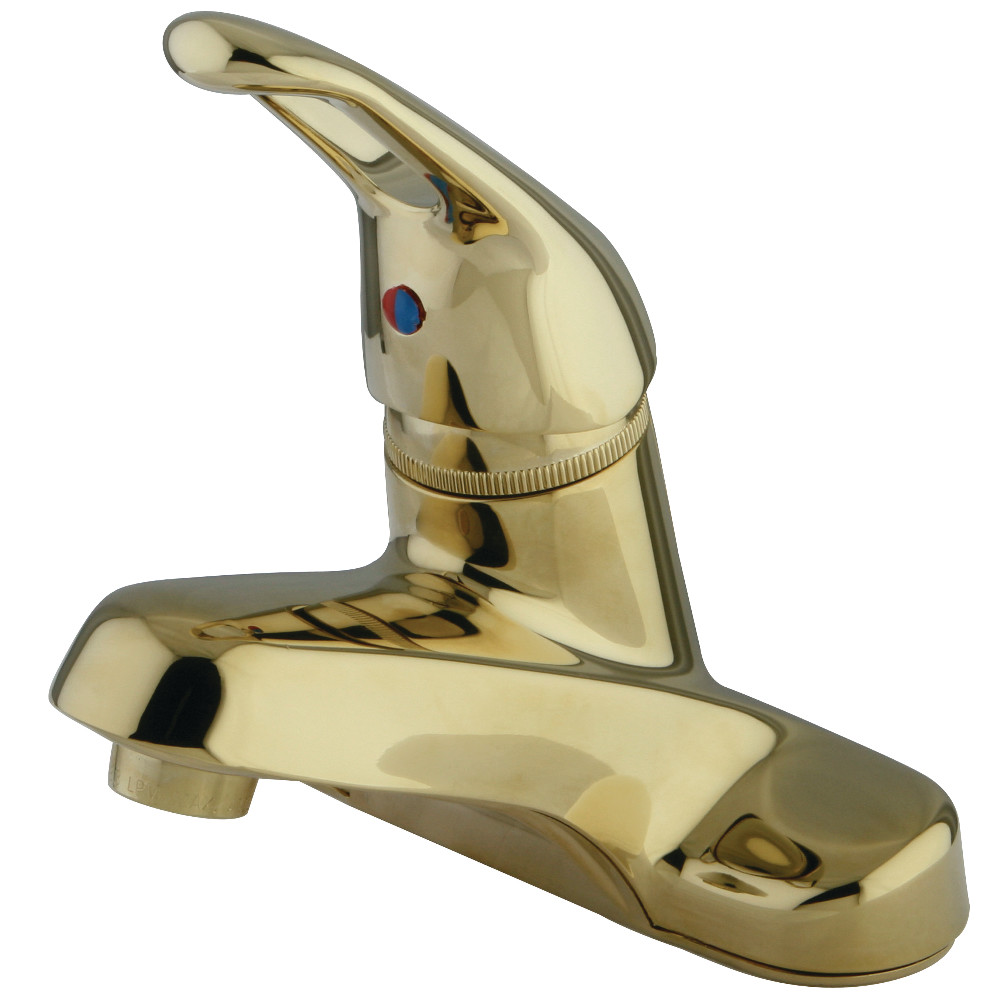 Kingston Brass KB512LP 4 in. Centerset Bathroom Faucet, Polished Brass