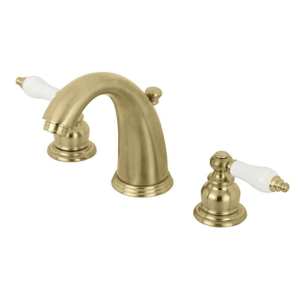 Kingston Brass KB987PLSB Victorian 2-Handle 8 in. Widespread Bathroom Faucet, Brushed Brass