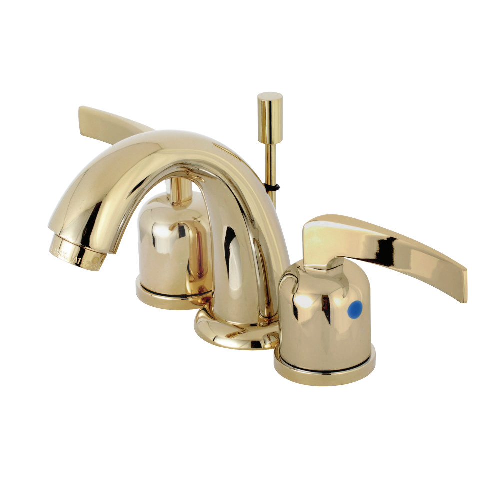 Kingston Brass KB8912EFL Centurion Widespread Bathroom Faucet, Polished Brass