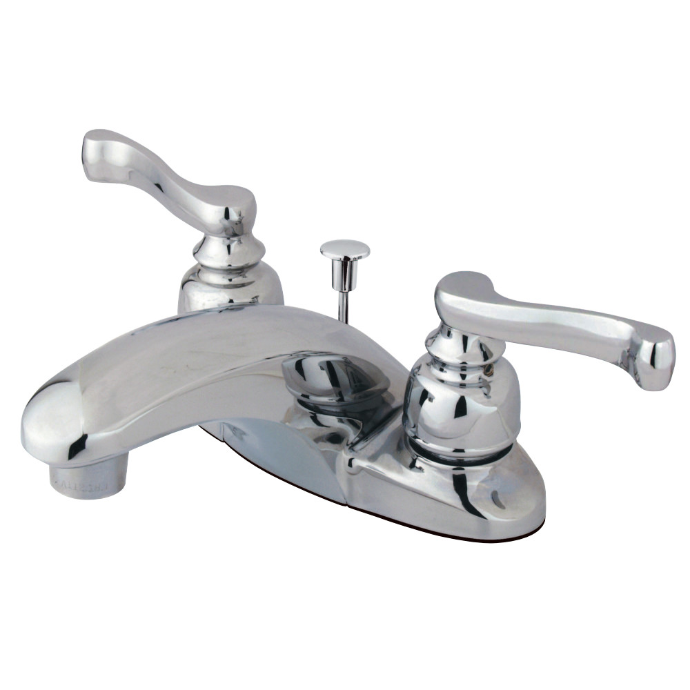 Kingston Brass KB8621FL 4 in. Centerset Bathroom Faucet, Polished Chrome