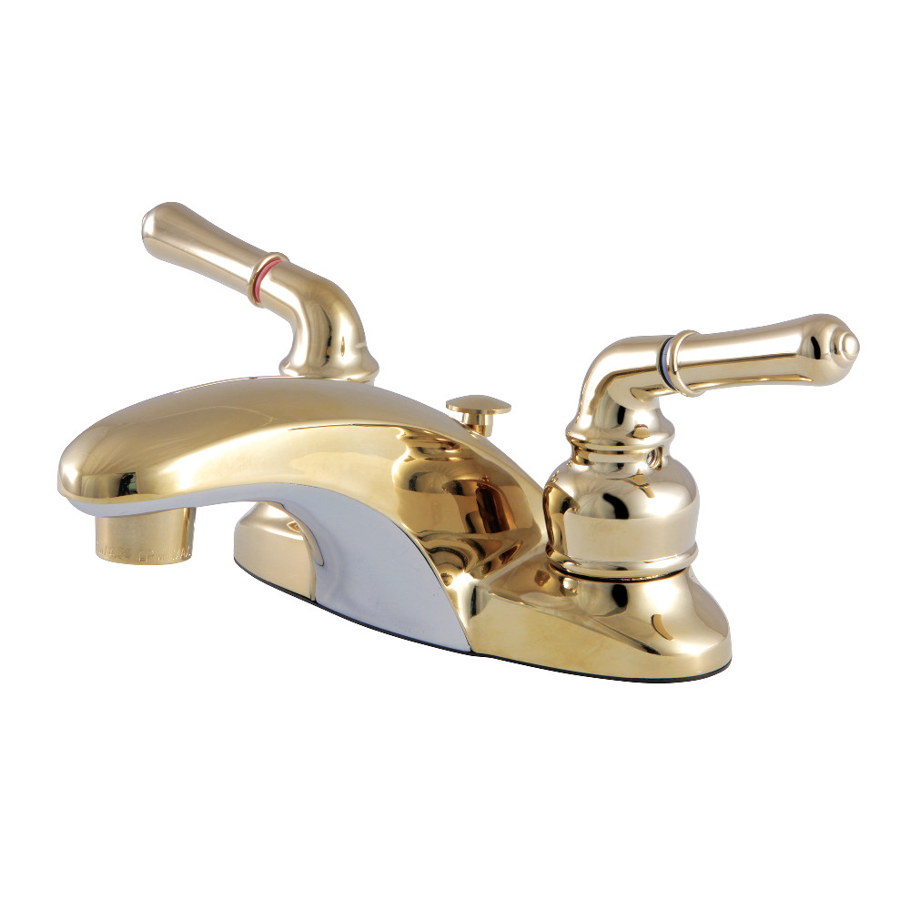 Kingston Brass KB622B 4 in. Centerset Bathroom Faucet, Polished Brass