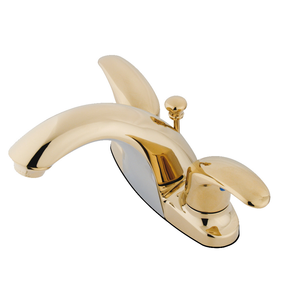 Kingston Brass KB7642LL 4 in. Centerset Bathroom Faucet, Polished Brass
