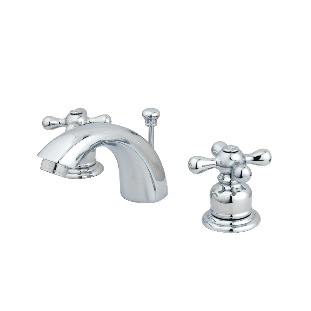 Kingston Brass KB951AX Mini-Widespread Bathroom Faucet, Polished Chrome