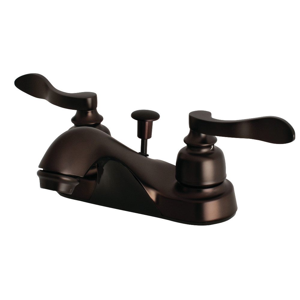 Kingston Brass FB5625NFL 4 in. Centerset Bathroom Faucet, Oil Rubbed Bronze