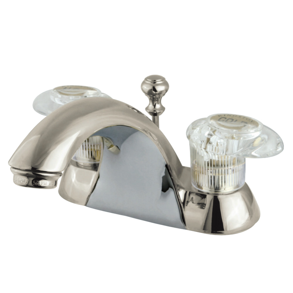 Kingston Brass KB2158 4 in. Centerset Bathroom Faucet, Brushed Nickel