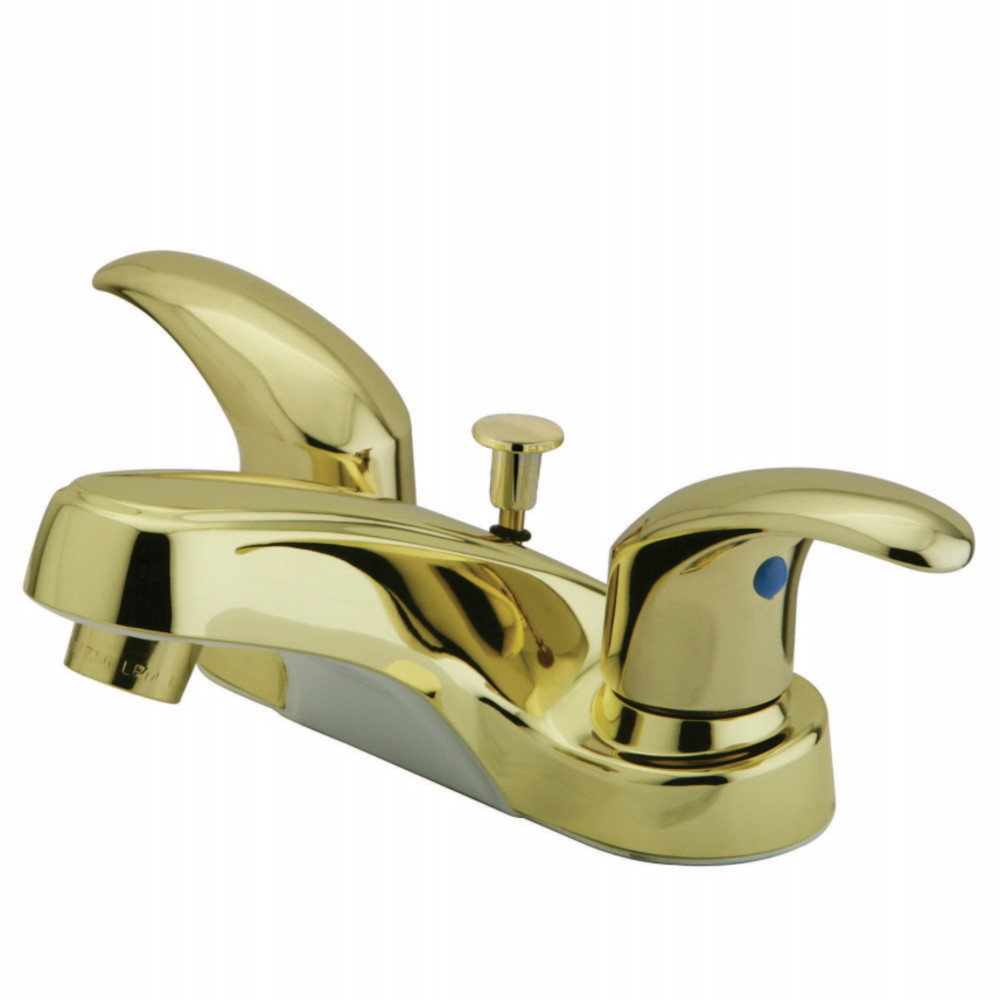 Kingston Brass KB6252LL 4 in. Centerset Bathroom Faucet, Polished Brass