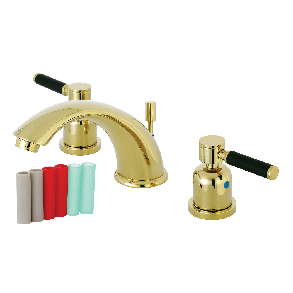 Kingston Brass KB8962DKL 8 in. Widespread Bathroom Faucet, Polished Brass