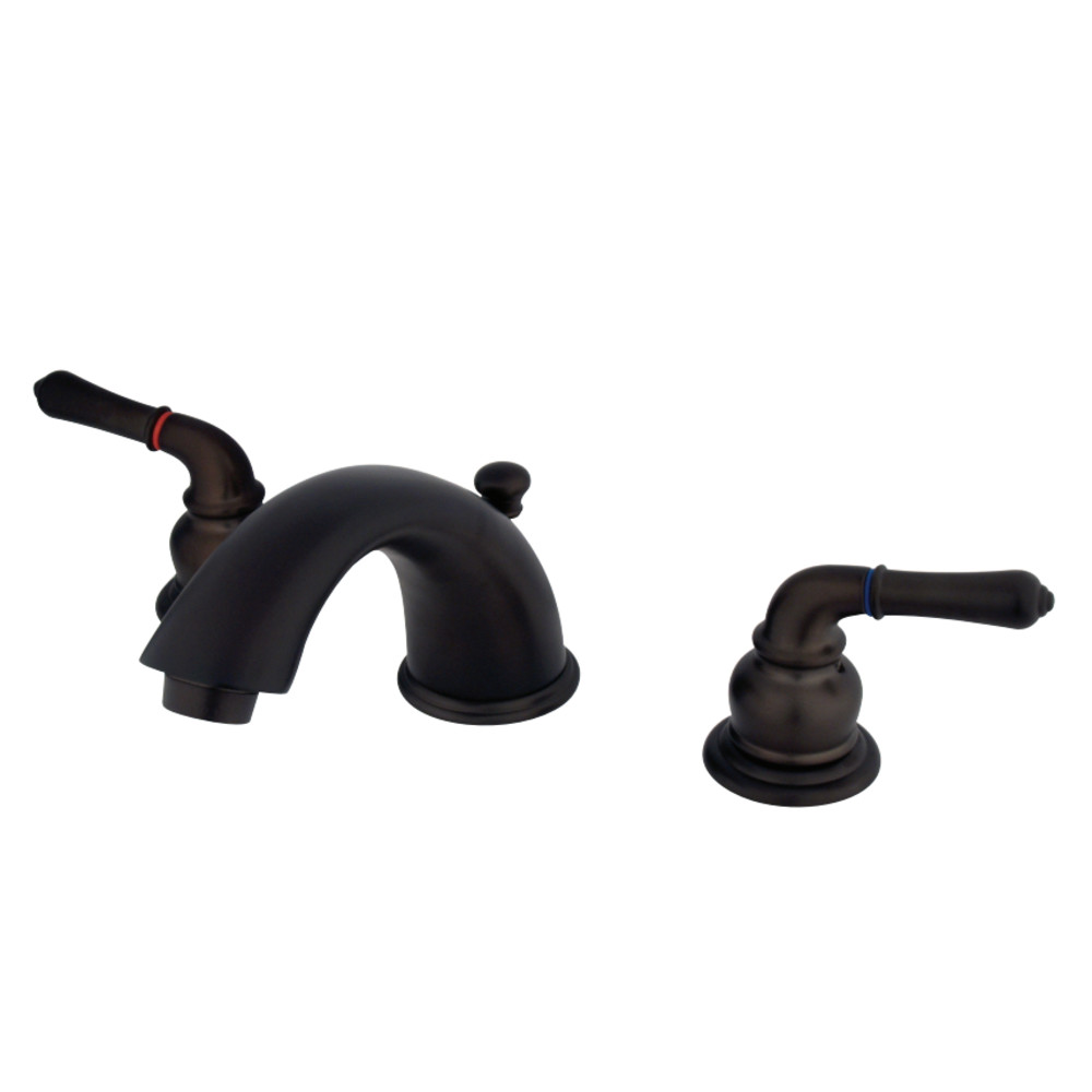 Kingston Brass KB965 Magellan Widespread Bathroom Faucet with Retail Pop-Up, Oil Rubbed Bronze