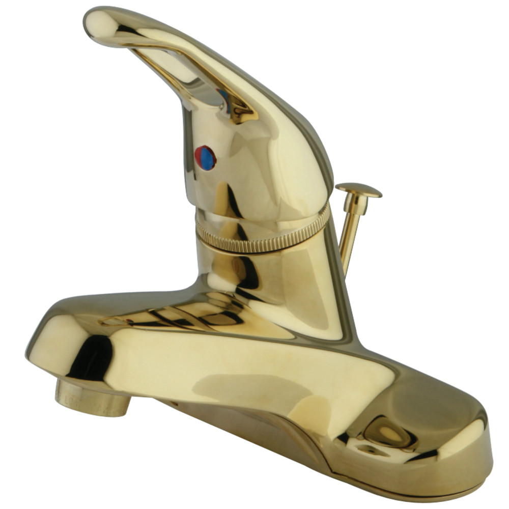 Kingston Brass KB512B Single-Handle 4 in. Centerset Bathroom Faucet, Polished Brass