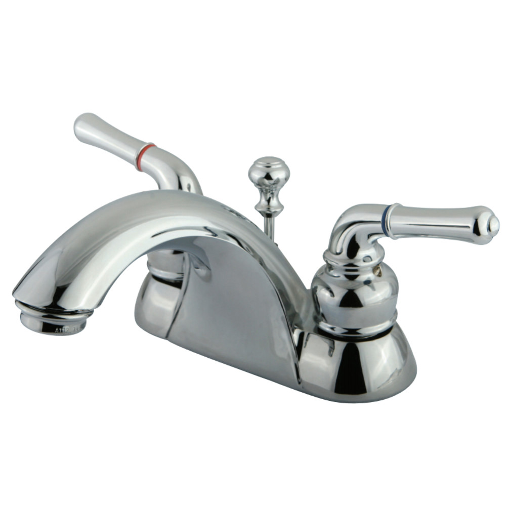 Kingston Brass KB2621B Naples 4 in. Centerset Bathroom Faucet, Polished Chrome