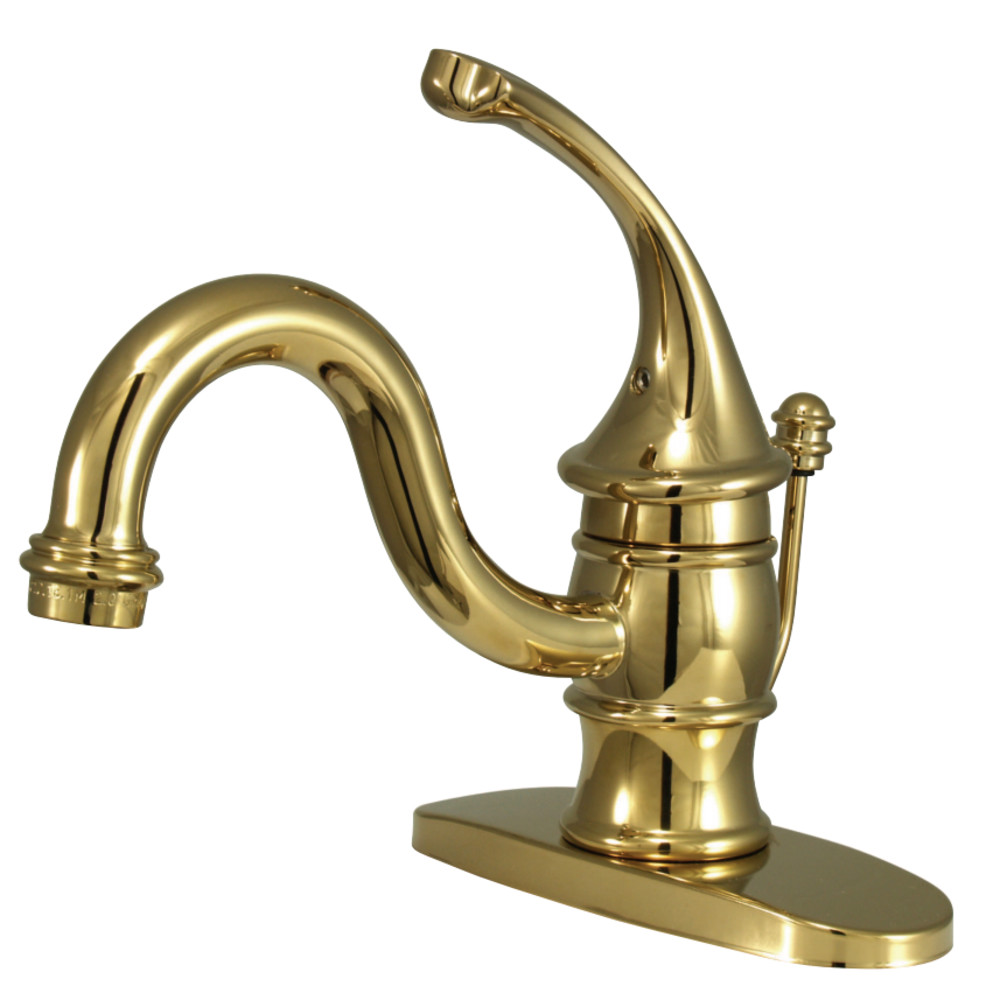Kingston Brass KB3402GL Single-Handle 4 in. Centerset Bathroom Faucet, Polished Brass